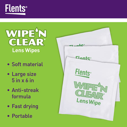 Anti-Streak Lens Cleaning Travel Wipes